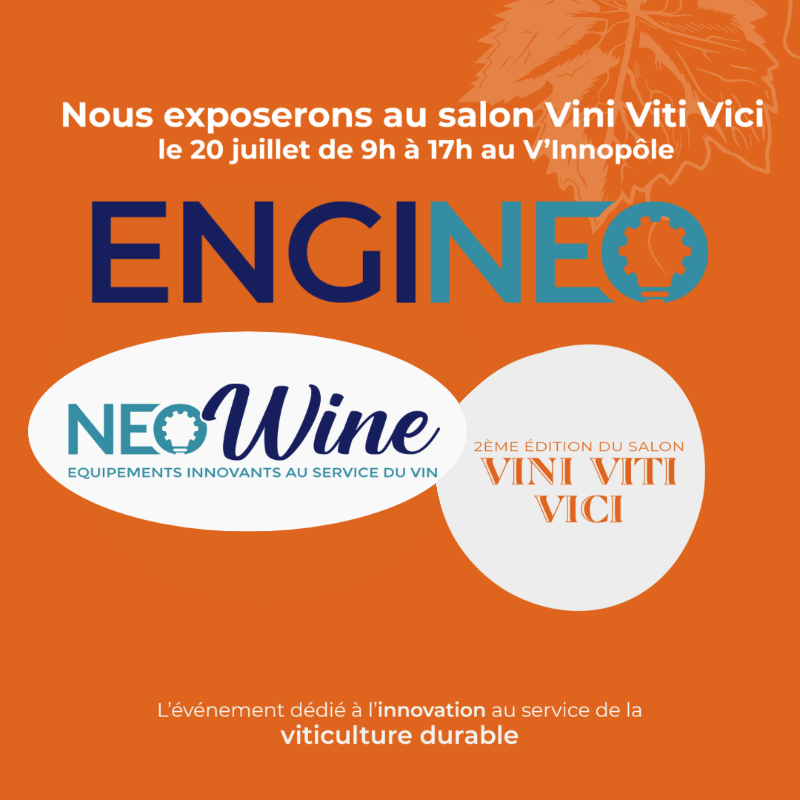 Nous seront présents au salon Vini Viti Vici